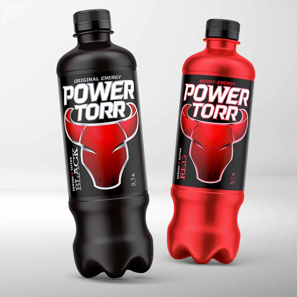 Дизайн-этикетки-энергетического-напитка-Power-Torr Роль упаковки в правильном формировании бренда